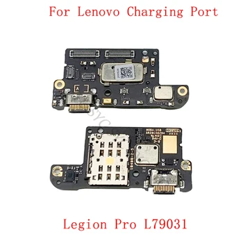 USB конектор за зареждане, такса пристанище, гъвкав кабел за Lenovo Legion Pro L79031, резервни части за ремонт на устройства, четец на sim карти