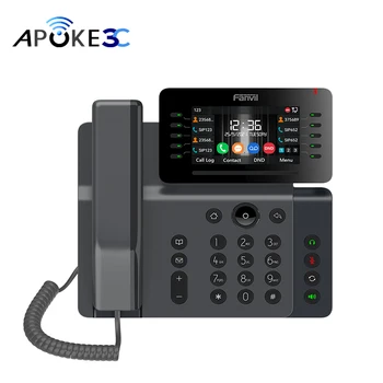 Бизнес телефон Fanvil V65 PoE Prime, Sip-20 линии, вграден IP телефони USB с честота 2,4 Ghz и 5 Ghz, voip-телефон