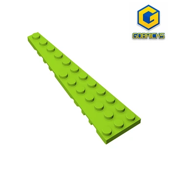Gobricks GDS-708 лявата плоча W. ъгъл на НАКЛОНА на 3X12 е съвместим с 47397 детски образователни строителни блокове на 