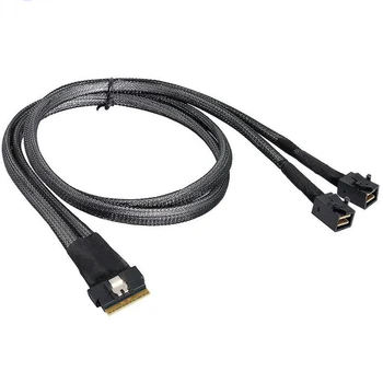 Гъвкав кабел, за да свържете сървъра MINI SlimSAS СФФ-8654 8и 4,0-4X SAS СФФ-8643