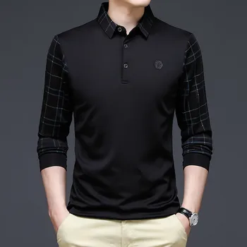 2023 Нова Мода Однотонная Риза с къси ръкави Мъжки Корея, Модни Дрехи С Дълъг ръкав, Ежедневни Засаждане, Тънка Мъжка Риза с къси ръкави с яка, копчета, Върхове