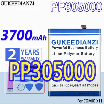 Батерия GUKEEDIANZI Висок Капацитет PP305000 3700mAh За Батерии на мобилни телефони COMIO X11