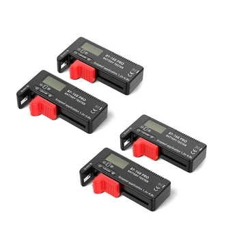 4 Броя Индикатор за Капацитет на батерията тип AA AAA 18650 Тестер нивото на Литиева Батерия Измерване на Напрежение Монитор Детектор