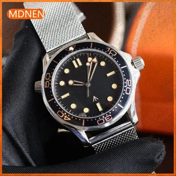 MDNEN Мъжки часовник 904l Автоматични механични часовници е от неръждаема стомана, 40 мм-OG