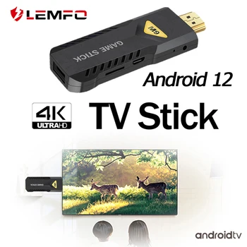 LEMFO НОВ M9 TV Stick Android 12 4K WiFi Дисплей Донгл HDMI-съвместим Приемник Media TV Stick DLNA, Airplay Miracast