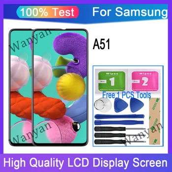 TFT дисплей За Samsung Galaxy A51 A515F SM-A515F/DS A515F/DS A515F LCD Сензорен дисплей, Дигитайзер, Подмяна на