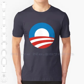 Ежедневни градинска облекло с логото на Обама, тениска с графичен дизайн на тениска от 100% памук