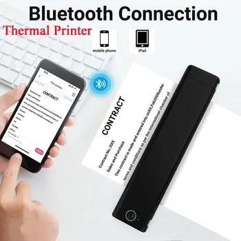 Хартия термотрансферный принтер M08F формат А4, преносим 216 мм, безжична Bluetooth принтер, съвместим с преносими компютри Android и iOS