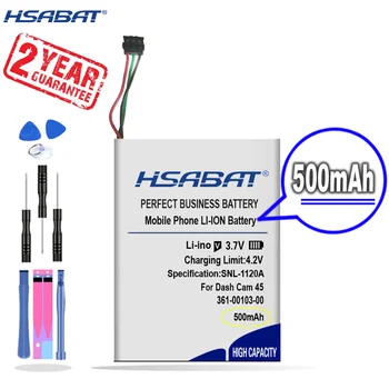 Новият пристигането на [HSABAT] 500 ма 361-00103-00 Взаимозаменяеми Батерия за Дрехи Dash Cam 45 46 55 56 66 W видеорекордер за шофиране