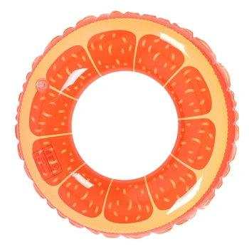 Плодов оранжево Преносим Сейф Фланец през Цялата Симпатична открит PVC за детски басейн, Лятно Плажно надувное пръстен за плуване, трайни