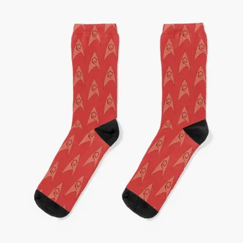 Инженерни червени чорапи, чорапи до глезена, Смешни чорапи, дамски смешни чорапи, дизайнерски чорапи