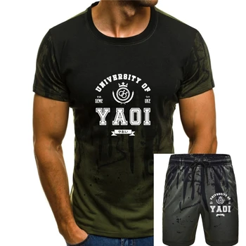Мъжки t-shirt тениска с аниме за Отаку (за фанаток Яой), тениска Университет Яой, женска тениска, тениски, топ