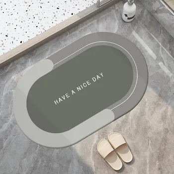 Нескользящий подложка за баня от диатомовой мръсотия, супер впитывающий килим, быстросохнущий подложка за краката в банята, душ, Домашно подложка за пода в банята