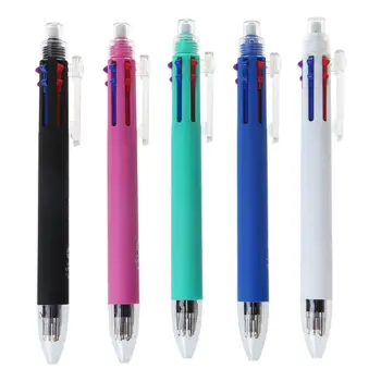 L74B 0,7 мм 5 цвята В един Прибиращи Химикалки Механичен Молив За гладко писане