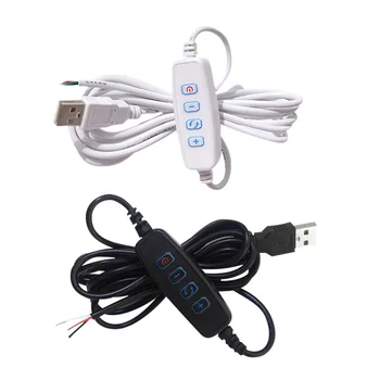 Led Димер dc 5 v, USB-порт, Линия хранене, Затемняющий Кабел-удължител в съответствие с цвят, с ключа включване-изключване, адаптор за led лампи