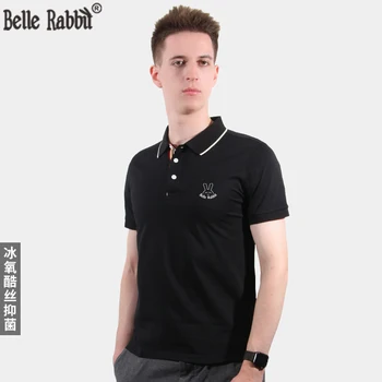 Марка Belle Rabbit За мъже и жени, Високо качество бактериостат Icesense, Обикновена риза с къси ръкави