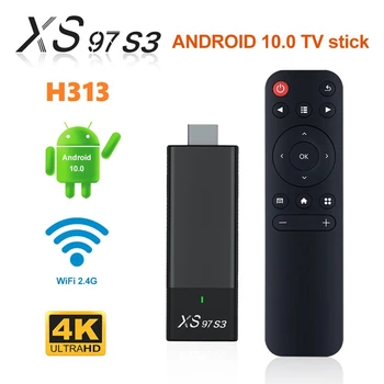 XS97 S3 Smart TV Stick Телеприставка H313 Интернет HDTV 4K HDR TV Приемник На 2.4 G 5,8 G Безжична Wifi, Android media player 10