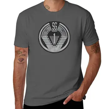 Нова тениска Stargate SGI, дрехи kawaii, тениски големи размери, графична тениска, графична тениска, плътно прилепнали тениски за мъже