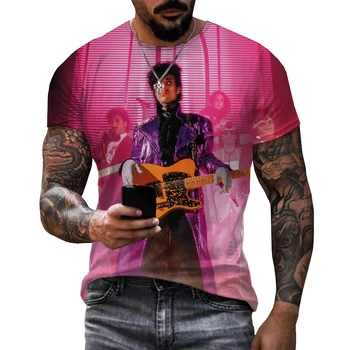 Певицата Принс Роджърс Нелсън, тениски с 3D принтом, мъжки, Дамски тениски Оверсайз, хип-хоп Harajuku, градинска дрехи, детски тениски, потници, облекло