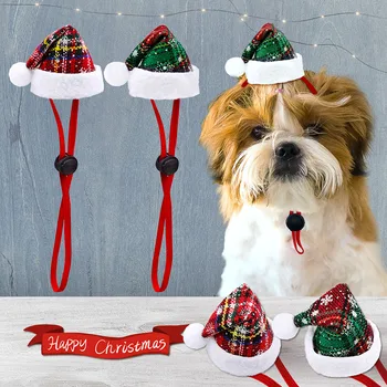 Коледни шапки за домашни кучета, Модни Коледна шапка за парти с кучета, Коледни шапки, за кучета, Коледни стоки и за грижи за малки кучета, котки