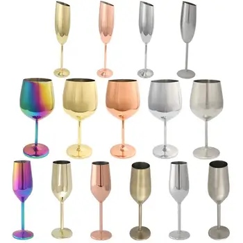 Чашите За червено вино От неръждаема Стомана, Медальони За Коктейли, Чаши за Шампанско, Чаши за сок, Чаши за вино, Аксесоари за Партита, Бар, прибори